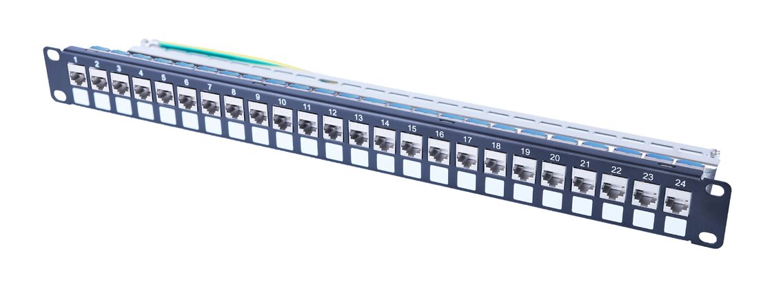 FTP Modular Patch Panel 24 Port Cat6a Shielded Patch Panel