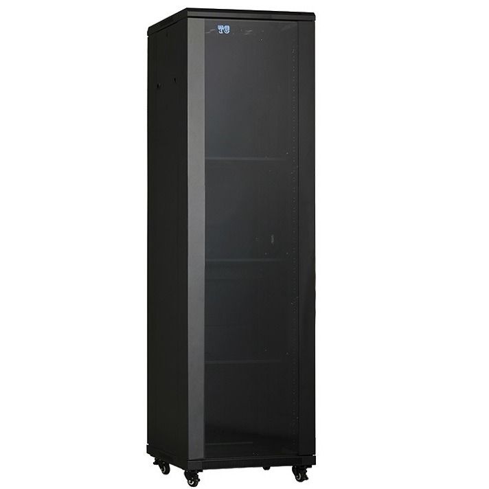 19'' Standard Rack Cabinet, 19 Inch Network Cabinet Glass Door